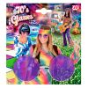 foto 2 Hippie bril met ronde paarse glazen  flower power voor elk themafeest