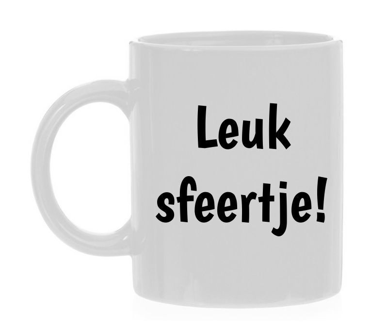 Leuk sfeertje koffiemok