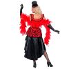 foto 5 Stap in de glamour van de jaren twintig met onze rood en zwarte burlesque-jurk