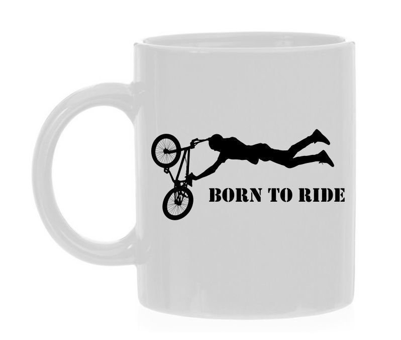 Born to ride bmx koffiemok crossfiets