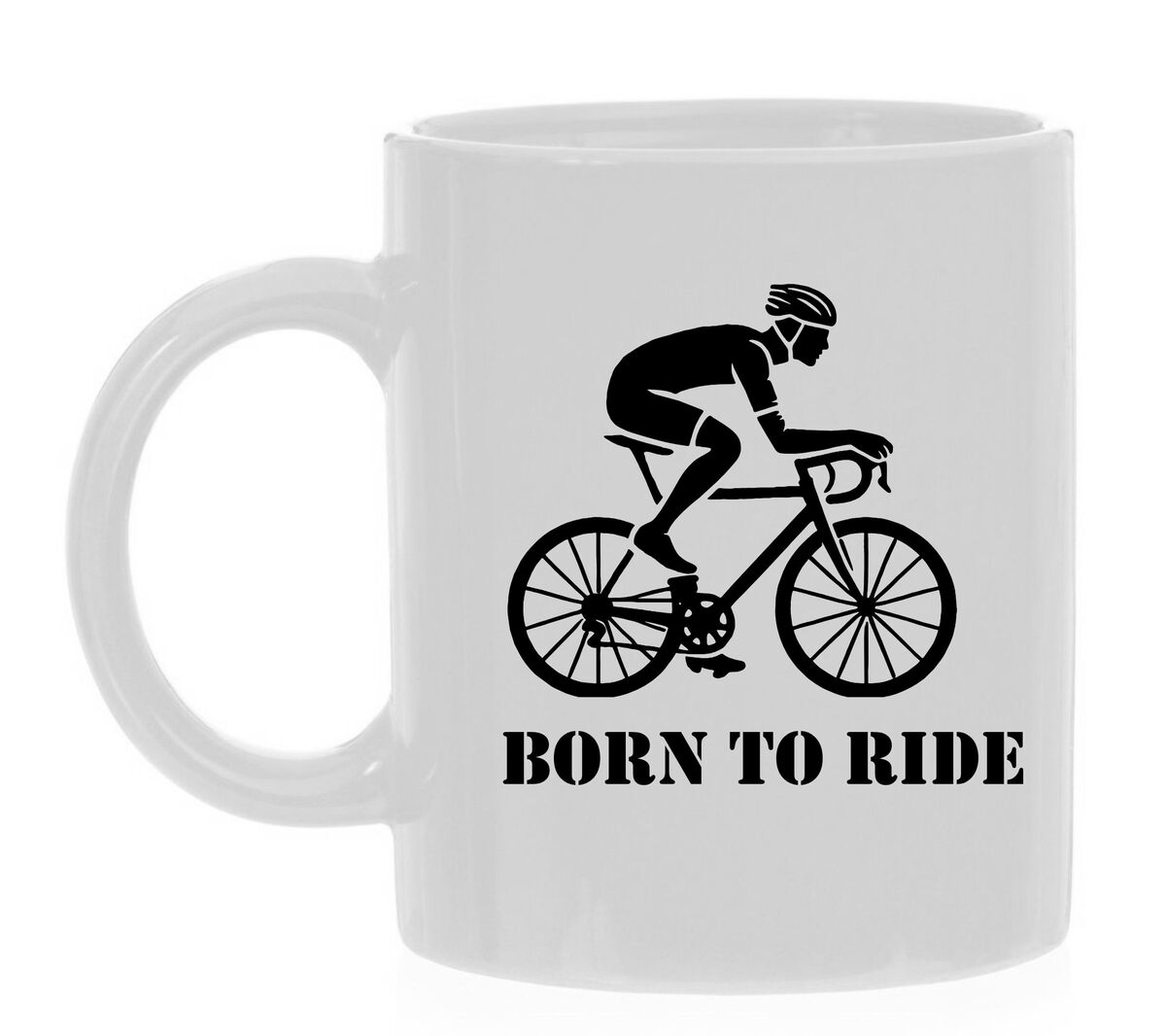 Born to ride koffiemok wielrennen wielrenner