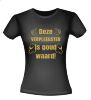Deze verpleegster is goud waard T-shirt glitter goud waardering zorgmedewerker