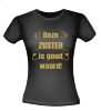 Deze zuster is goud waard glitter goud T-shirt.
