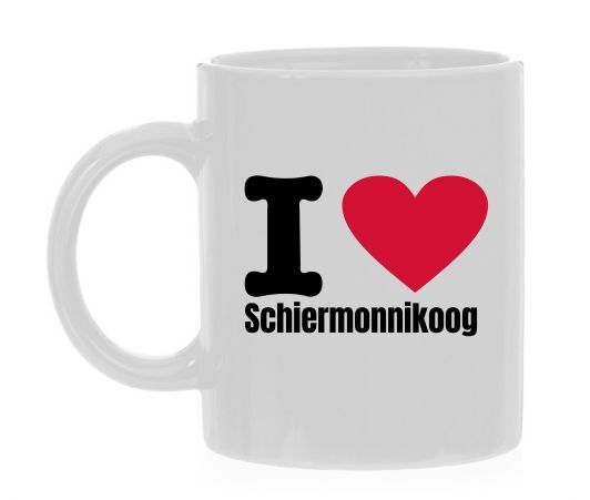 Koffiemok Schiermonnikoog Eiland trots op houden van