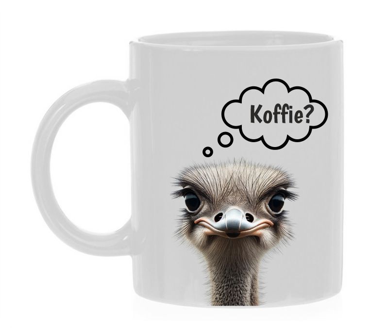 koffiemok struisvogel koffie?