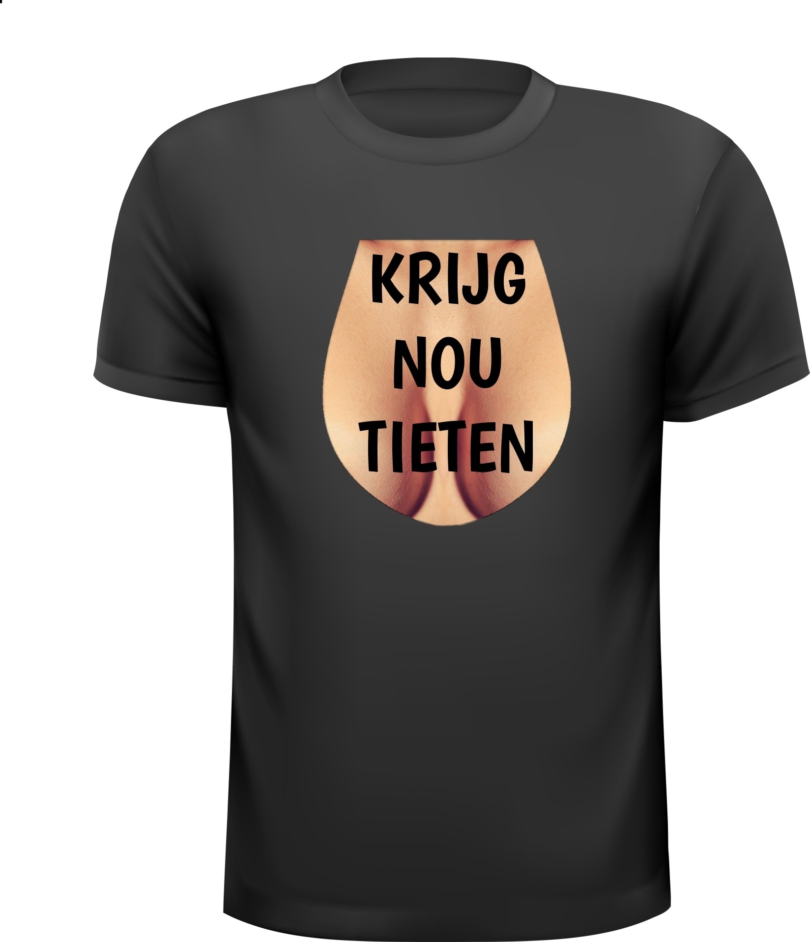 Krijg nou tieten T-shirt borsten grappig