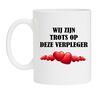 Mok trots op verpleger cadeau bedankje zorg