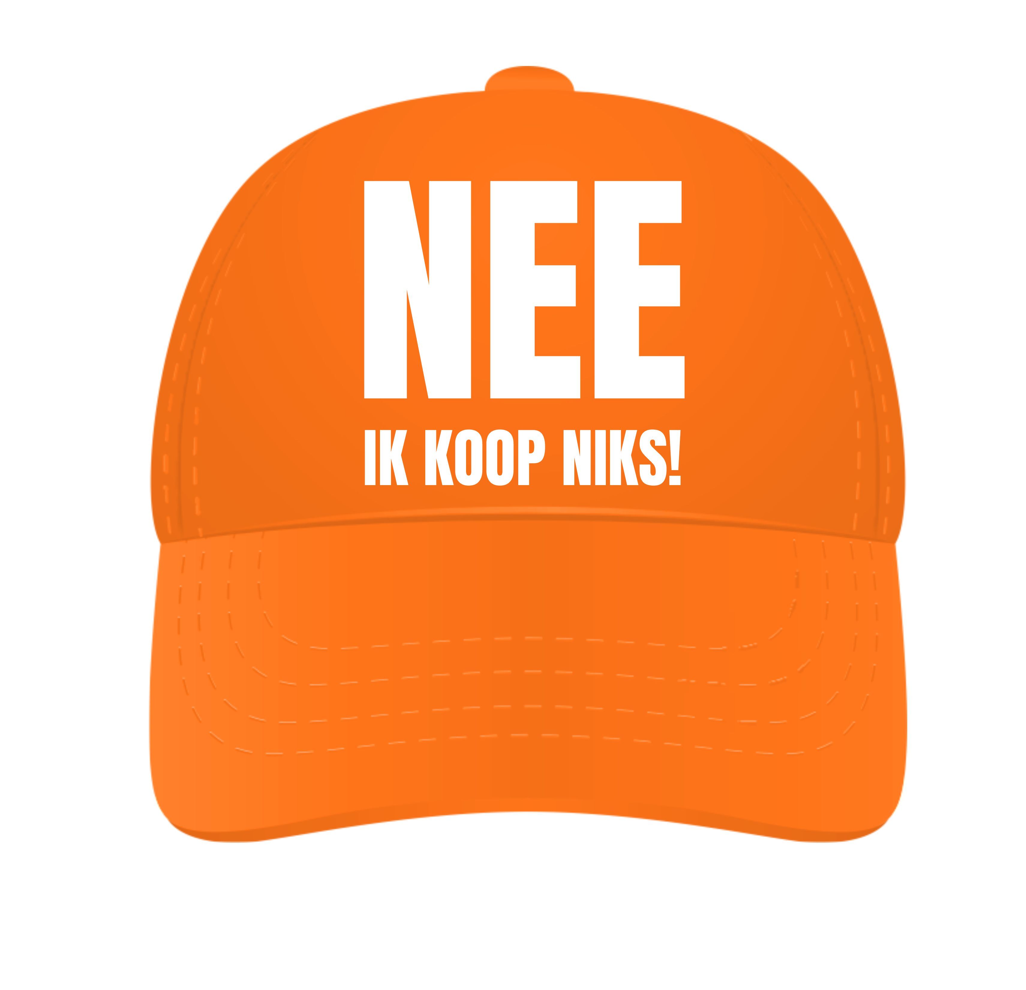 nee ik koop niks pet Kijken kijk niet kopen zuinige Hollanders  pet koningsdag