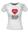 foto 2 Shirt wit met rood hart hartslag  en tekst mensen in de zorg trots op jullie