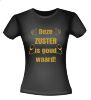 T-shirt deze zuster is goud waard gouden opdruk