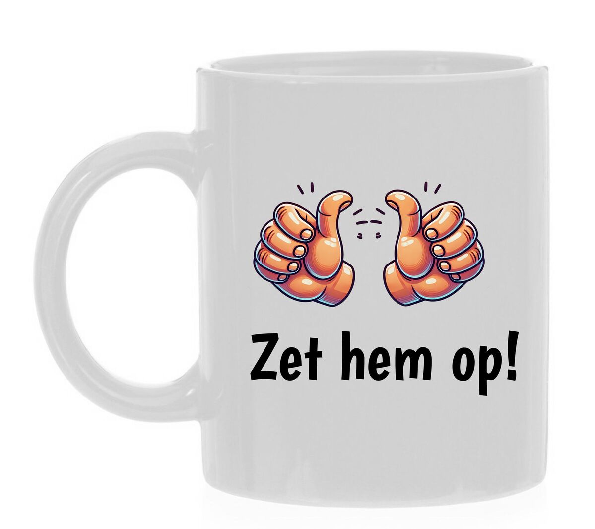 Zet hem op koffiemok