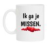 Ik ga je missen koffiemok valentijn vertrek reis