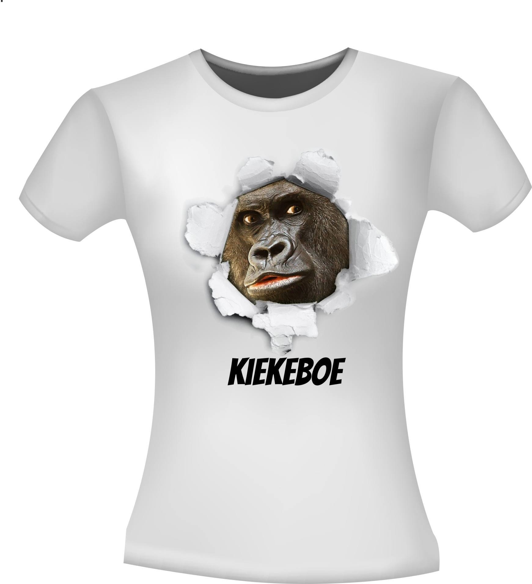 Echt niet Hervat droogte Kiekeboe aap grappig gek t-shirt gek humor