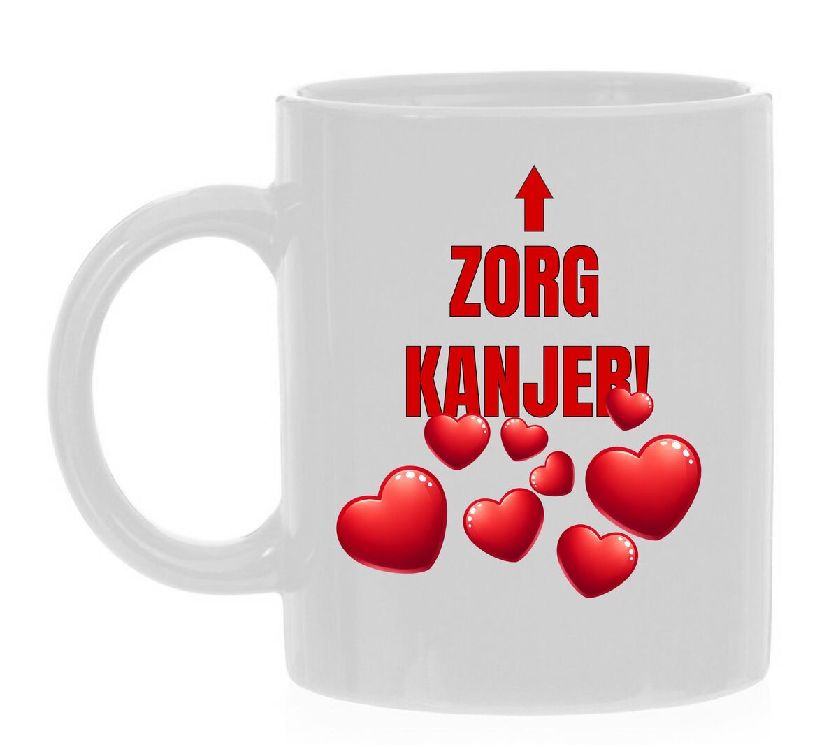 Koffiemok zorg kanjer bedankje zorgpersoneel kanjers van Nederland en belgie