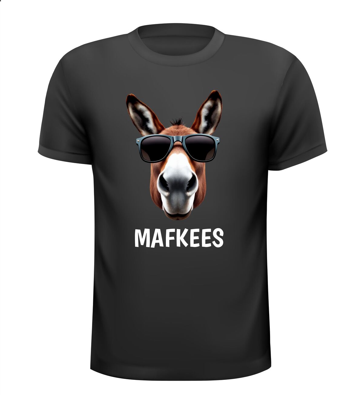 mafkees ezel t-shirt ezel kruipt lachend uit T-shirt