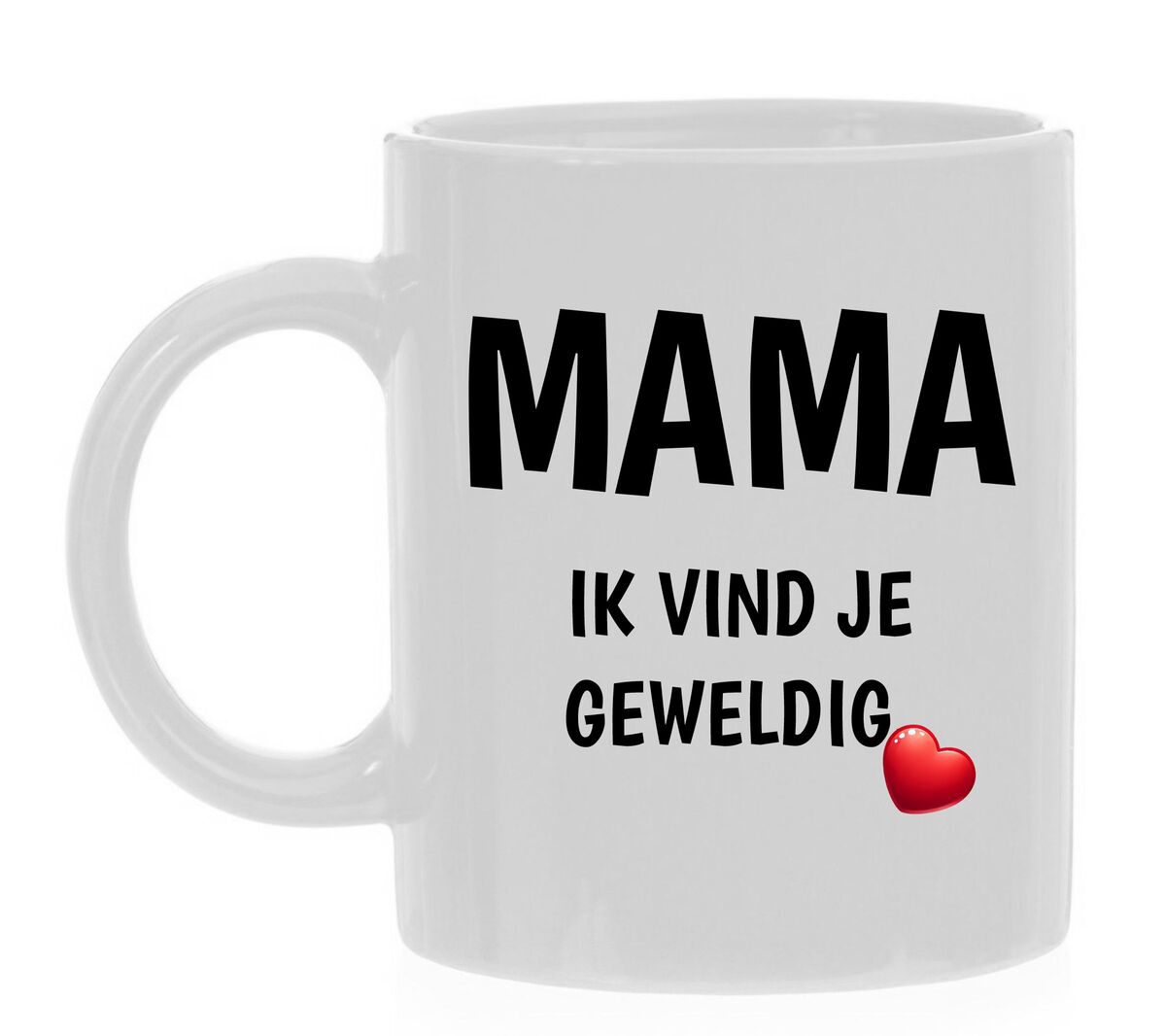 Mama ik vind je geweldig koffiemok kadootje Moederdag