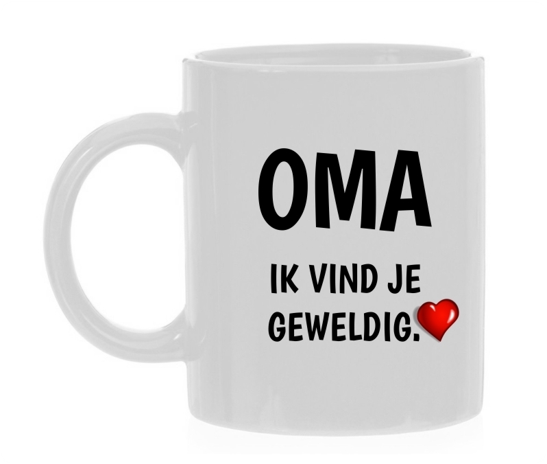 oma ik vind je geweldig koffiemok