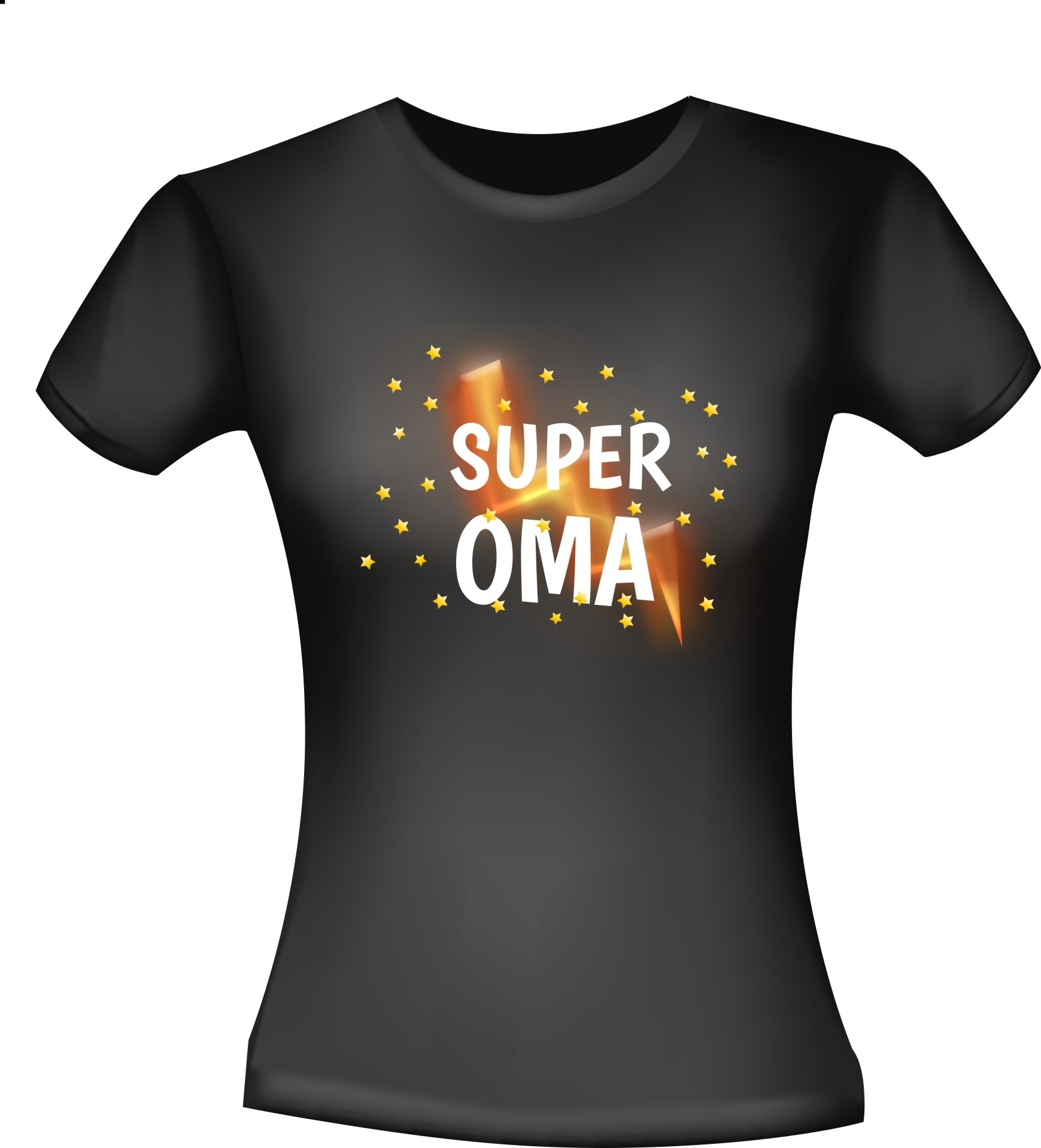 Super oma t-shirt bliksem sterren