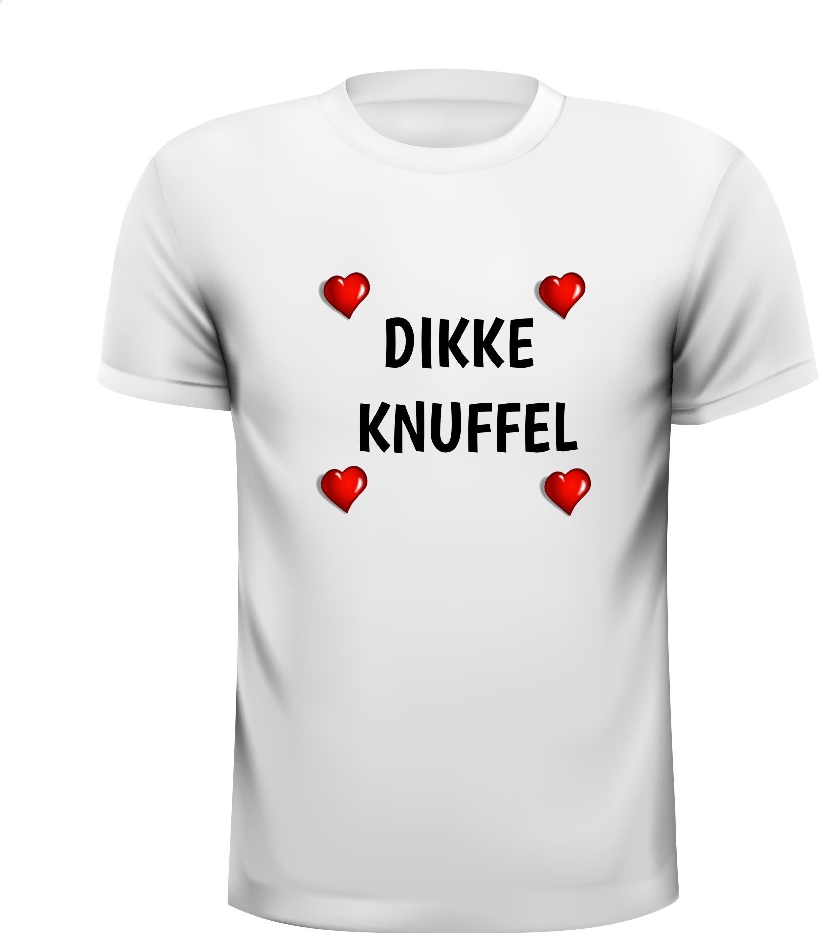 T-shirt Dikke knuffel verjaardag Moederdag Vaderdag Valentijn zomaar liefde
