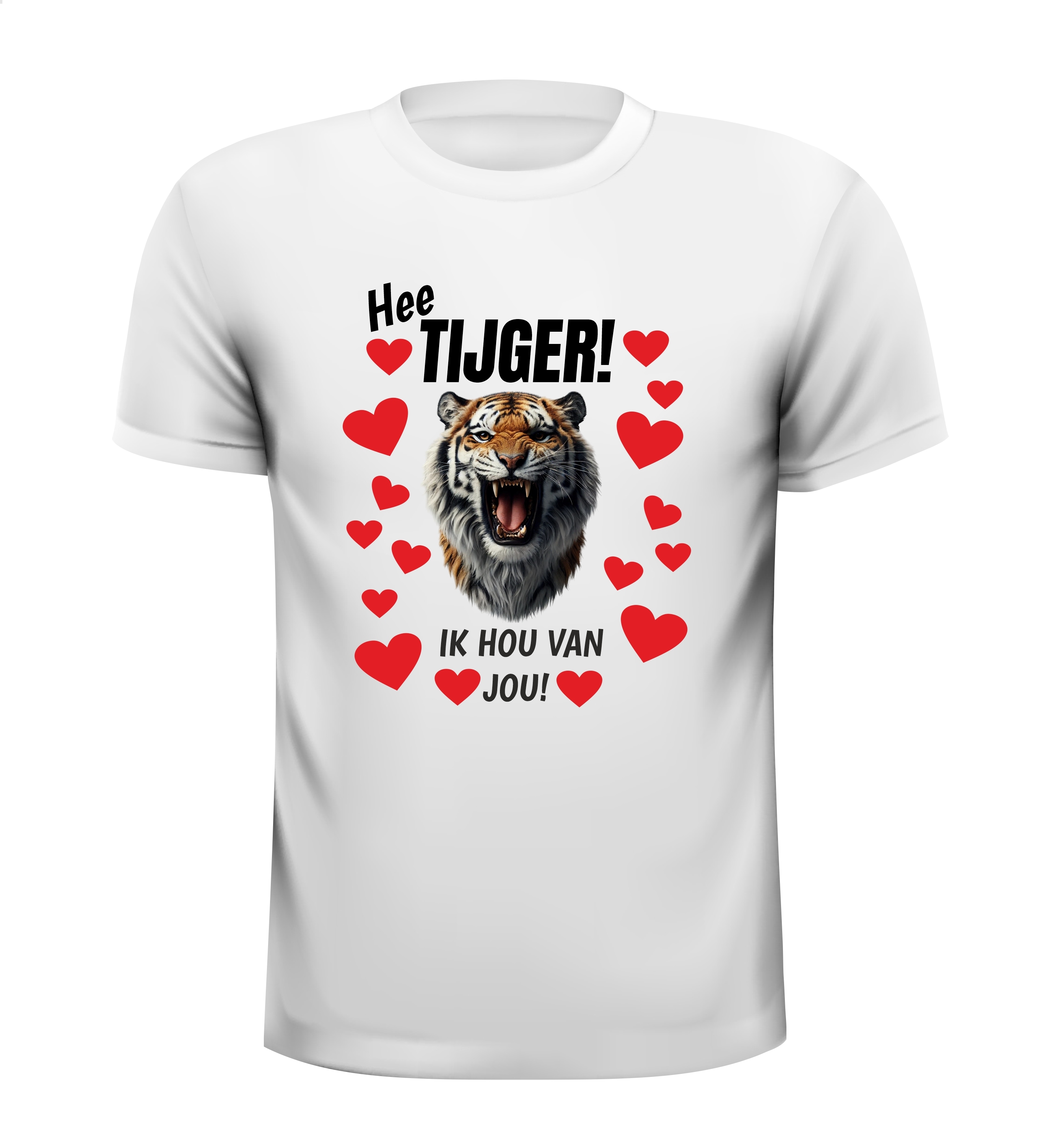 T-shirt hee tijger wil je met me trouwen shirt huwelijksaanzoek