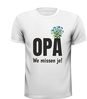 T-shirt vergeet-mij-nietje opa wij missen jou!