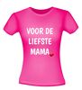 foto 6 voor de liefste mama t-shirt dames Moederdag cadeau