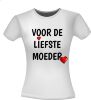 voor de liefste moeder t-shirt dames Moederdag cadeau