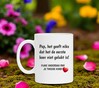 foto 2 Fijne Vaderdag koffiemok tweede kind grappig gek lollig