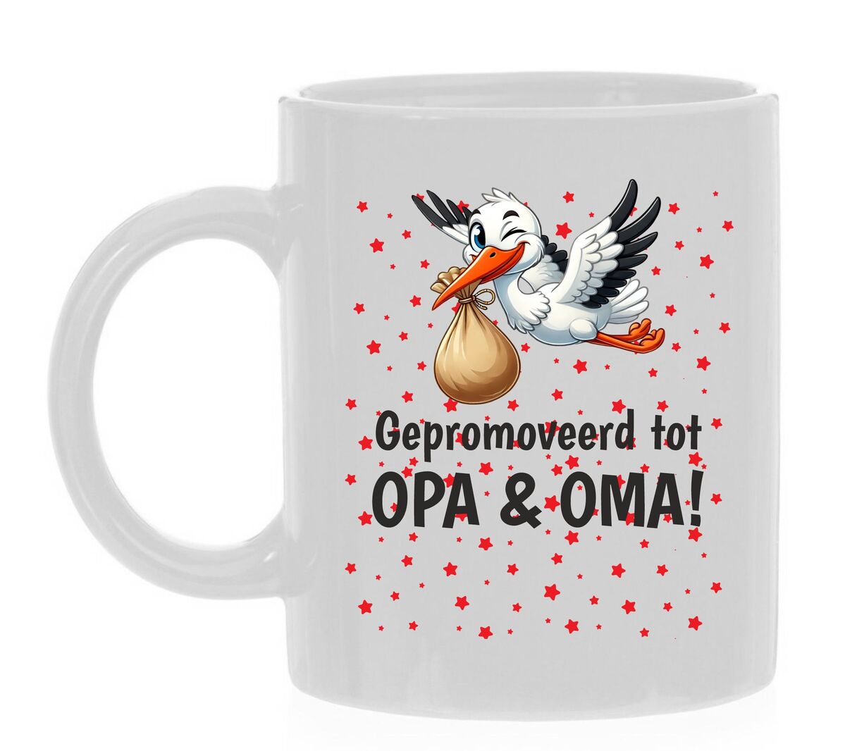 gepromoveerd tot opa en oma koffiemok cadeau gezinsuitbreiding