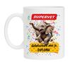 Koffiemok beker supervet gefeliciteerd met je diploma olifant