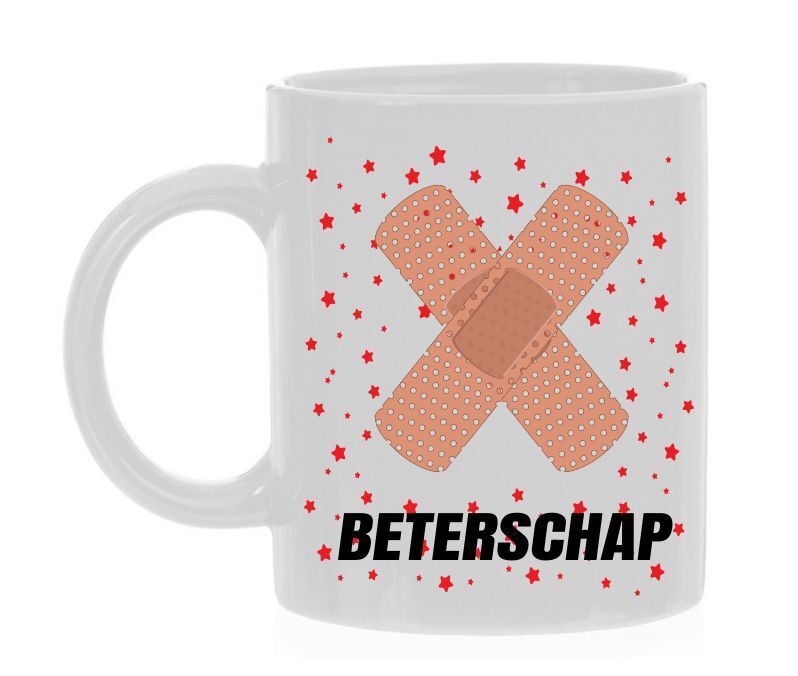 koffiemok beterschap pleister