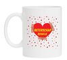Koffiemok beterschap schatje liefde rood hart