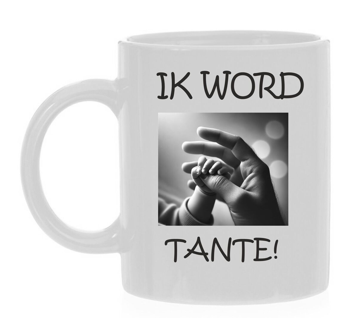 Koffiemok gezinsuitbreiding ik word tante wonder