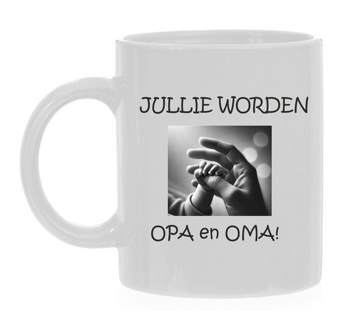 Koffiemok gezinsuitbreiding jullie worden opa en oma wonder