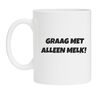 foto 1 koffiemok graag met alleen melk! hoe drink jij je koffie!