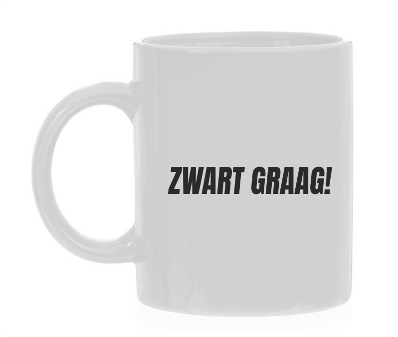 koffiemok zwart graag! Zo drink ik mijn koffie het liefst