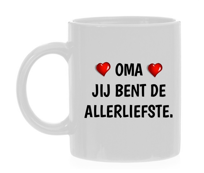 oma jij bent de allerliefste koffiemok