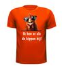 foto 9 T-shirt gezegde ik ben er als de kippen bij!