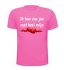 foto 7 T-shirt ik hou van jou met heel mijn hart rood hart houden van Valentijn Moederdag Vaderdag