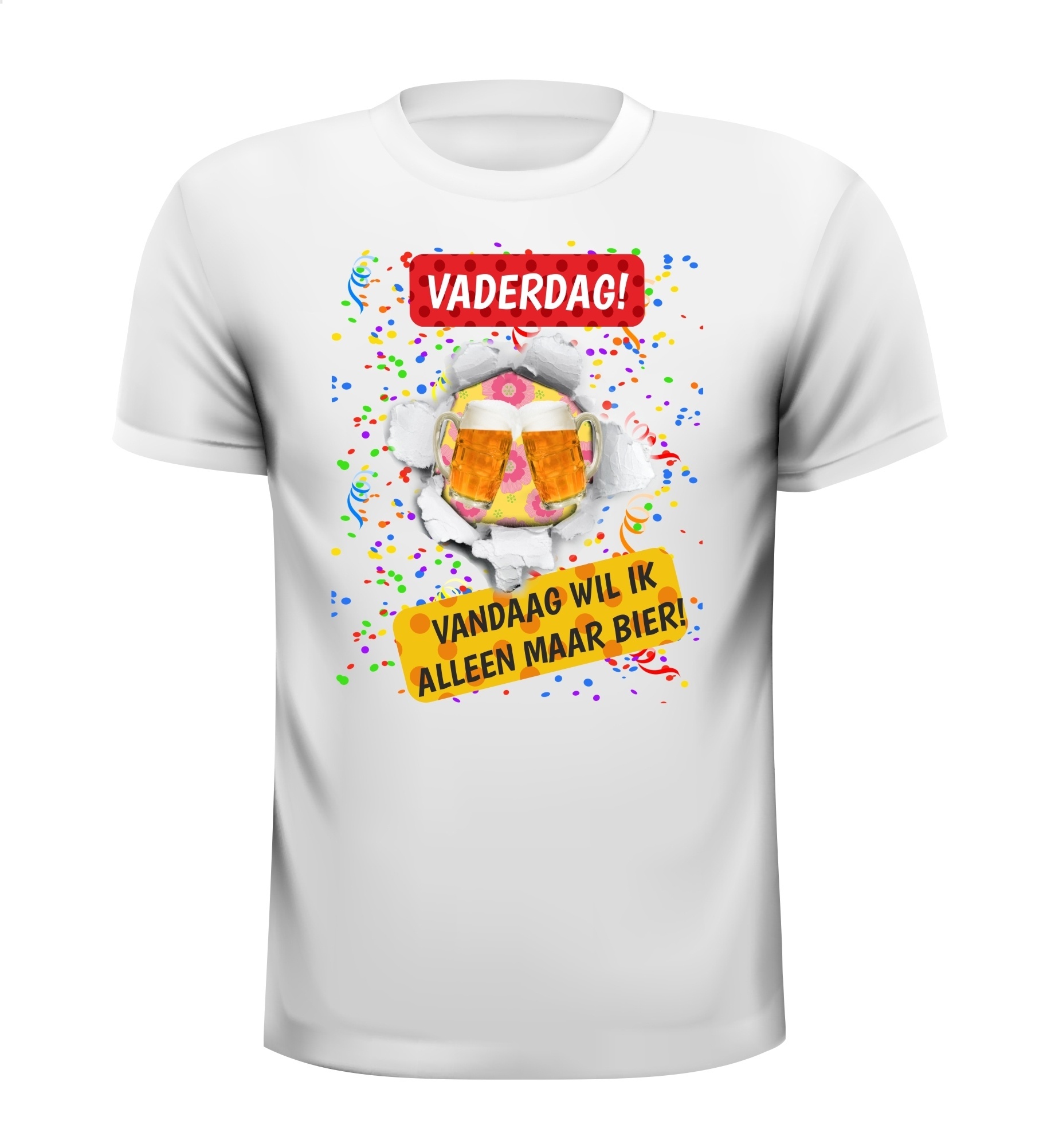 Vaderdag T-shirt Vandaag wil ik alleen maar bier!