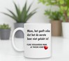 foto 2 Koffiemok mam het geef niks dat het de eerste keer niet gelukt is fijne verjaardag mam je tweede kind