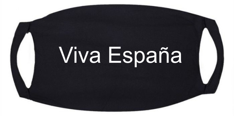 Mondkapje viva Espana bestemming spanje lang leve spanje niet medisch wel wasbaar
