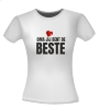 Oma jij bent de beste T-shirt wit