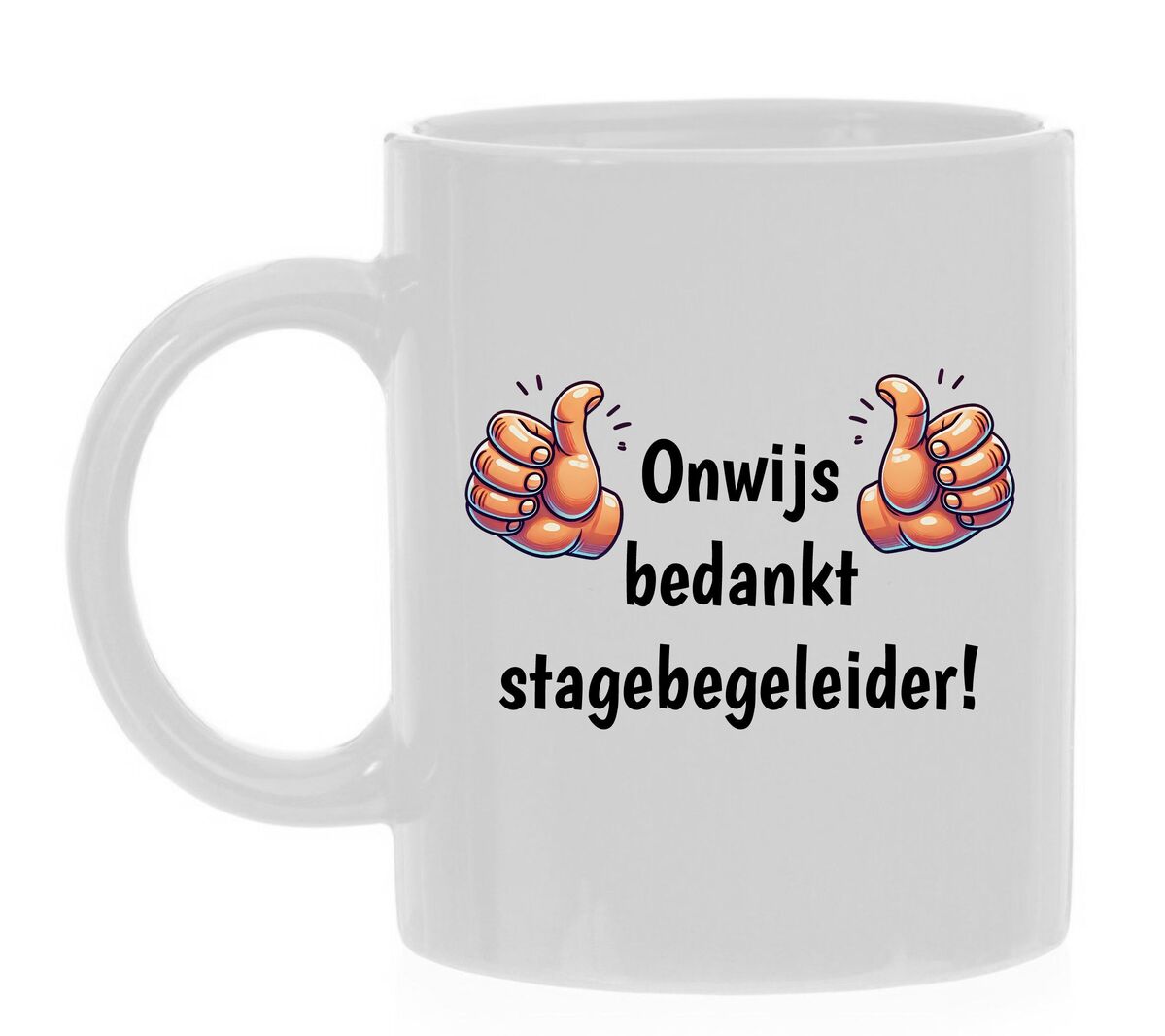 onwijs bedankt stagebegeleider Koffiemok