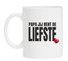 Papa jij bent de liefste Vaderdag koffiemok