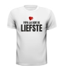 T-shirt papa jij bent de liefste. Lief Vaderdag cadeau.