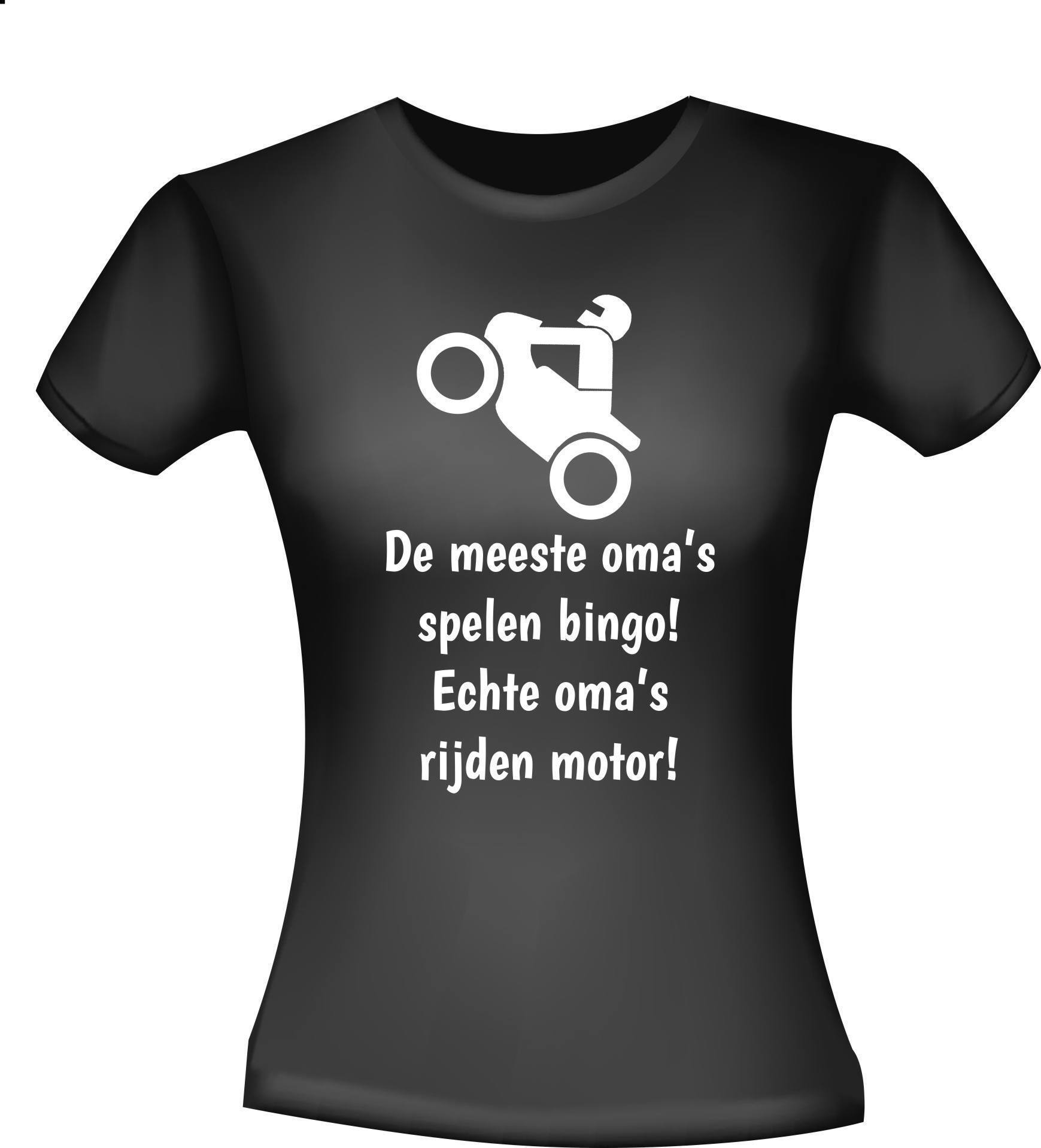 T-shirt voor stoere oma die motor rijdt! coole oma