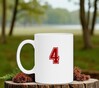 foto 2 Koffiebeker met getal 4 als opdruk