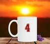 foto 3 Koffiebeker met getal 4 als opdruk