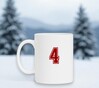 foto 4 Koffiebeker met getal 4 als opdruk